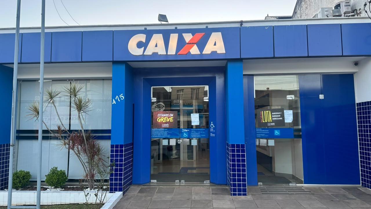 Greve dos empregados da Caixa continua por tempo indeterminado e afeta Jaguari