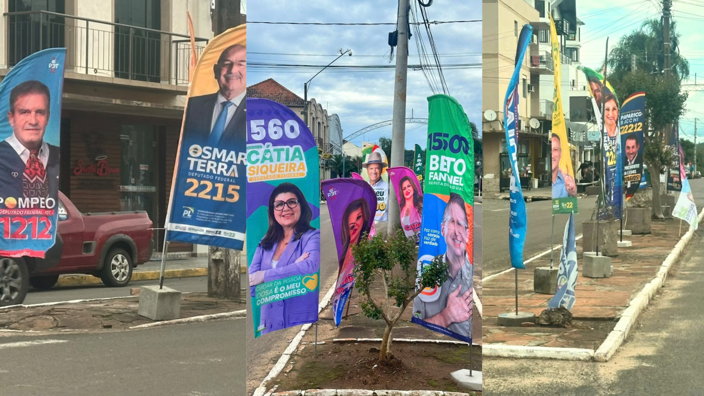 O COLORIDO DA CAMPANHA TOMA CONTA DAS RUAS DE JAGUARI
