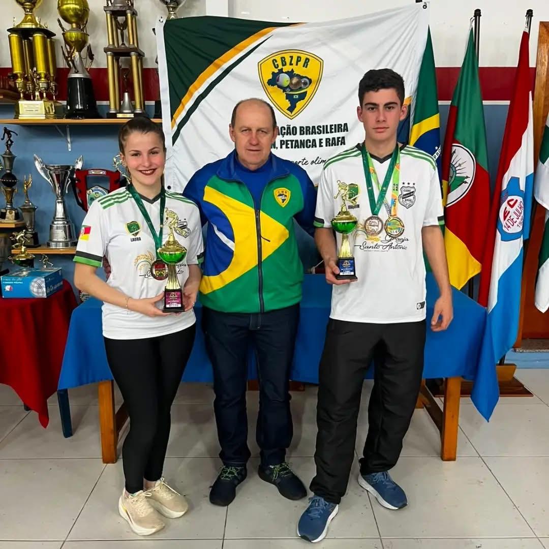 Atletas da bocha de Jaguari conquistam títulos no Campeonato Brasileiro da Juventude