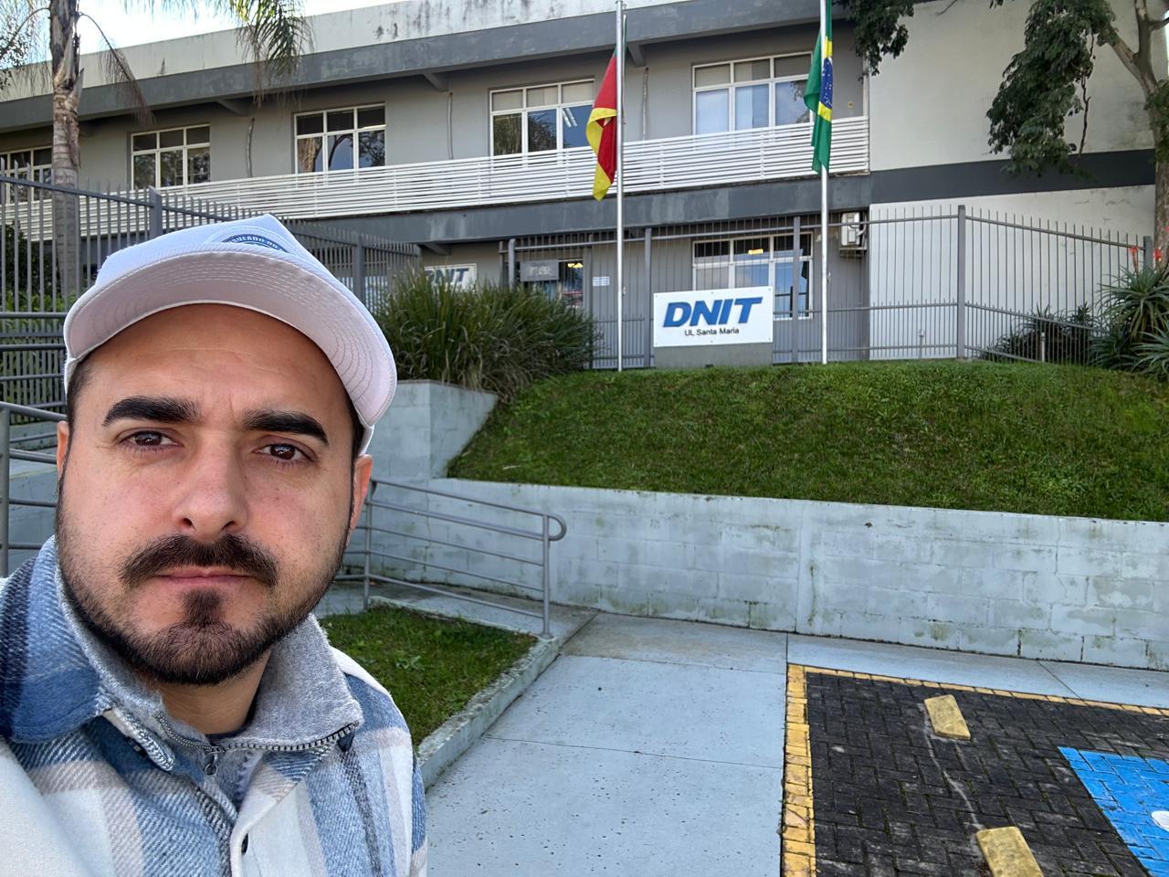 Vereador Lucas Marin em visita ao DNIT