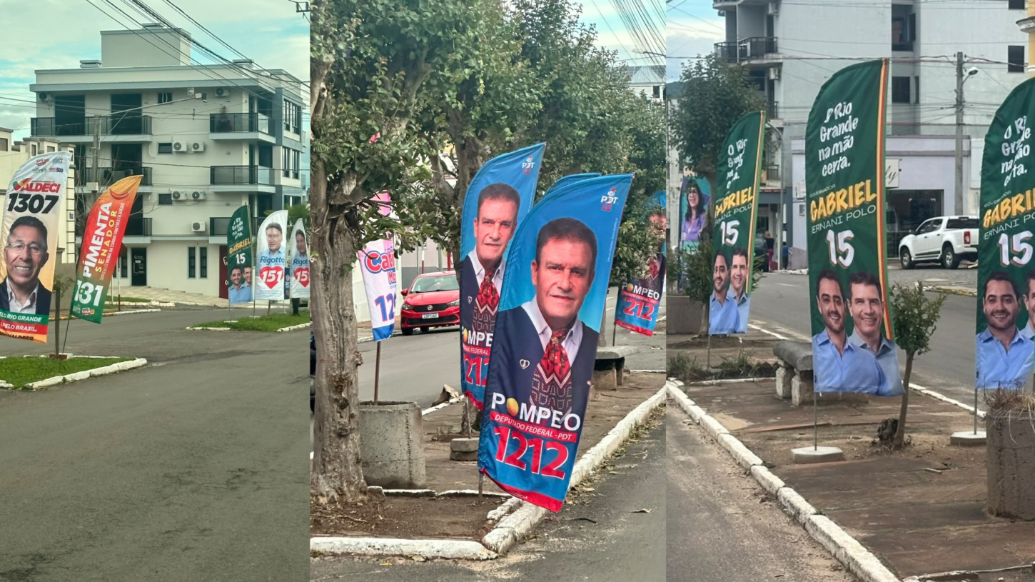 Eleições em Jaguari: o colorido da campanha toma conta das ruas da cidade