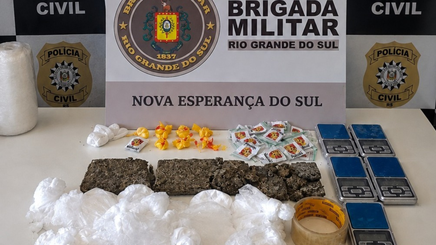 Prisão por tráfico de drogas em Nova Esperança do Sul 