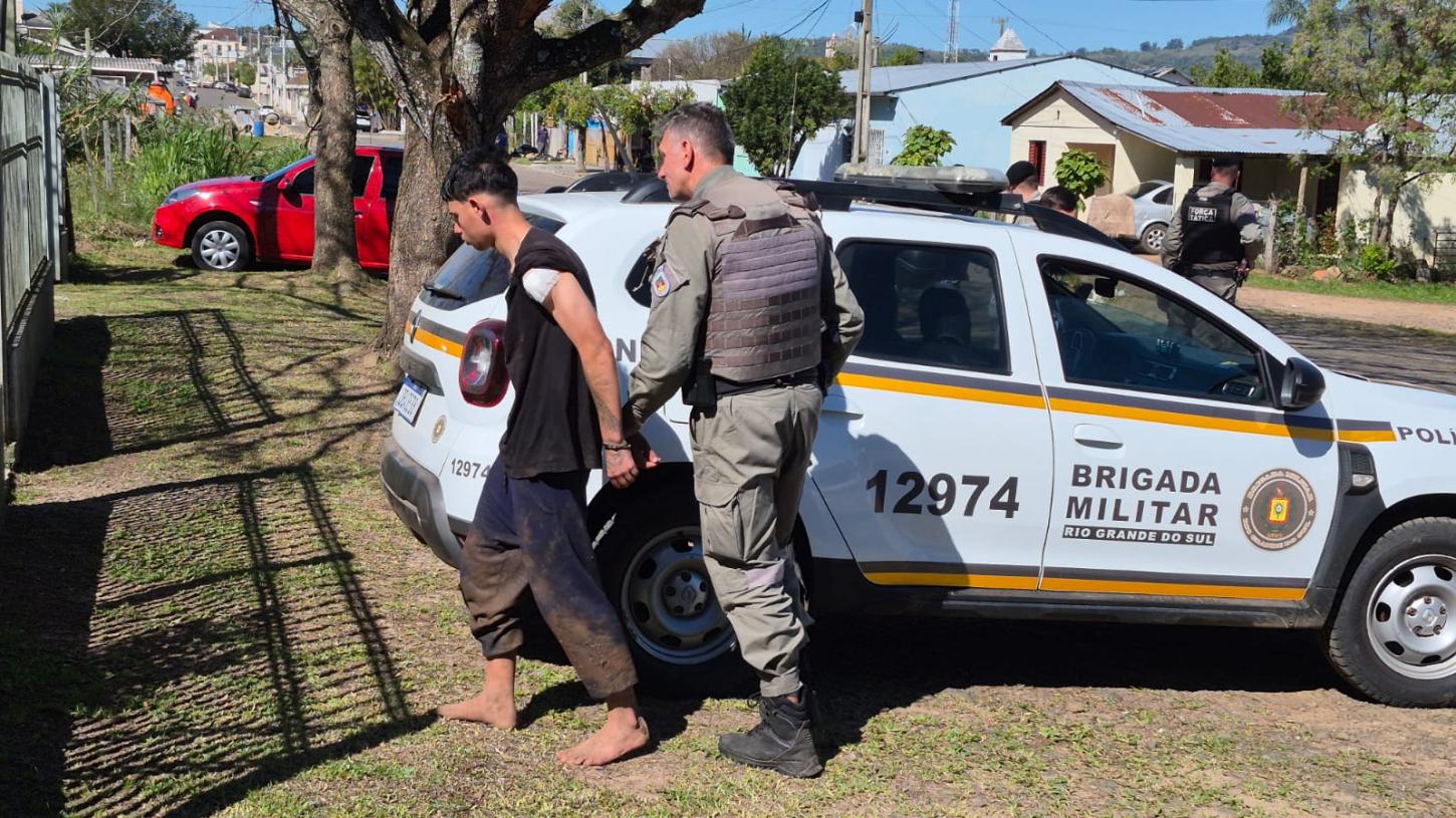 Suspeito de tentativa de homicídio é preso em rápida ação das forças de segurança em Jaguari