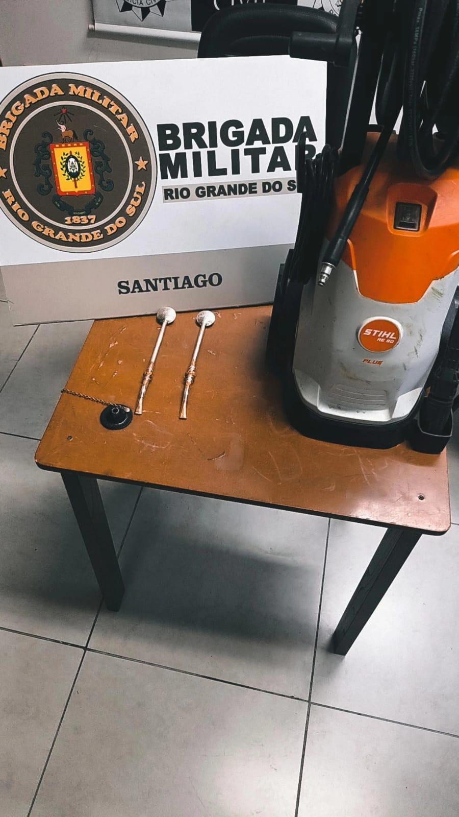Brigada Militar prende homem por furto e recupera objetos avaliados em R$ 6 mil