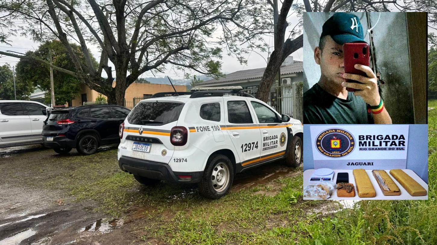 Jaguariense é preso pela quarta vez por tráfico de drogas