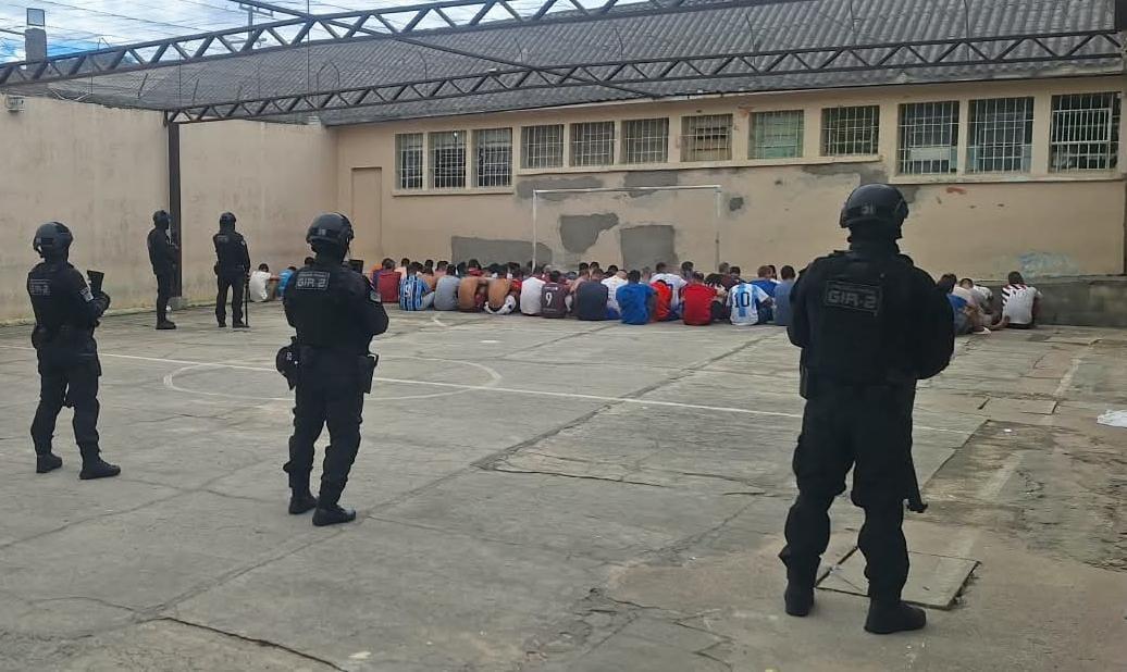 Policiais penais realizam revista geral no Presídio Estadual de Jaguari