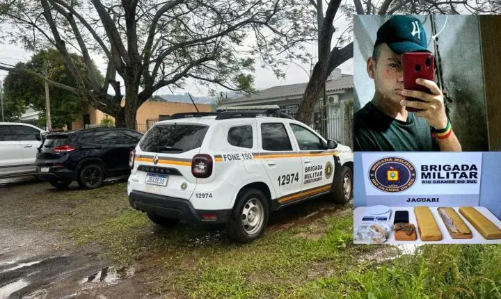 Jaguariense é preso pela quarta vez por tráfico de drogas