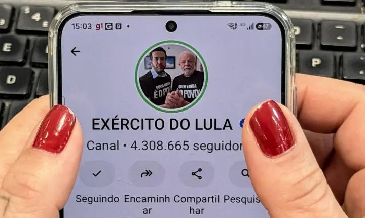 Canal Exército do Lula retorna ao WhatsApp após registro oficial no TSE