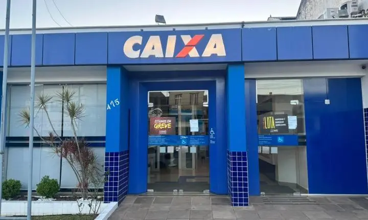 Greve dos empregados da Caixa continua por tempo indeterminado e afeta Jaguari