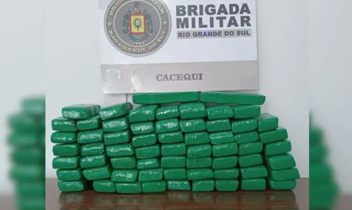 Maior apreensão de maconha já registrada em Cacequi