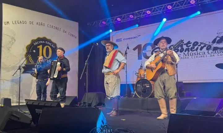 Nilton Ferreira conquista o segundo lugar no Canto Galponeiro de Passo Fundo