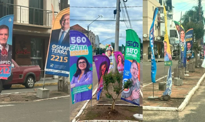 O COLORIDO DA CAMPANHA TOMA CONTA DAS RUAS DE JAGUARI