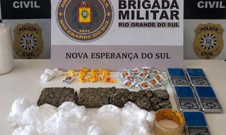 Prisão por tráfico de drogas em Nova Esperança do Sul 