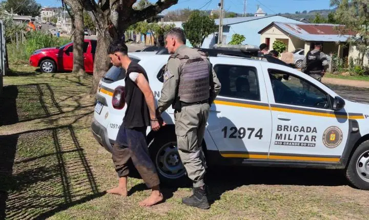 Suspeito de tentativa de homicídio é preso em rápida ação das forças de segurança em Jaguari